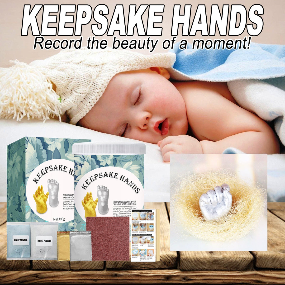 Baby Hand Model Powder Set 1Box