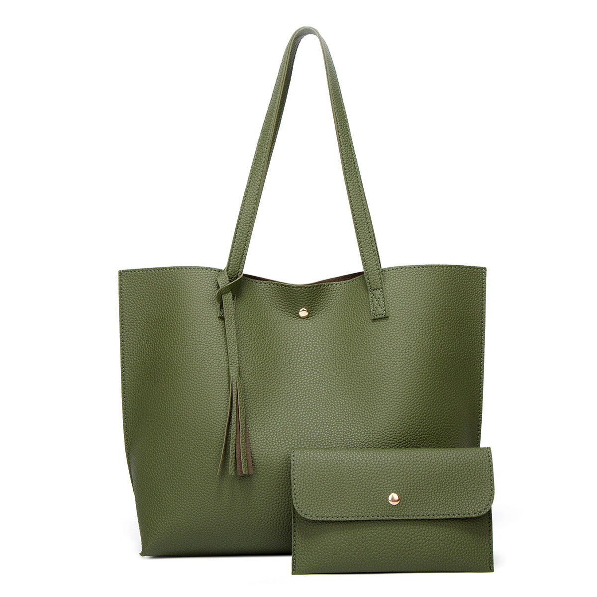 Pure Color Large Capacity Mother-and-Child Tote Bag