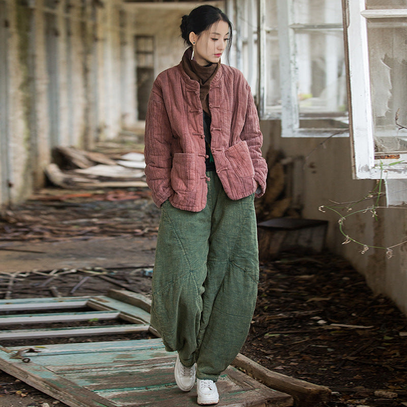 Tie-dyed Quilted Warm-keeping Clothing Cotton Jacket