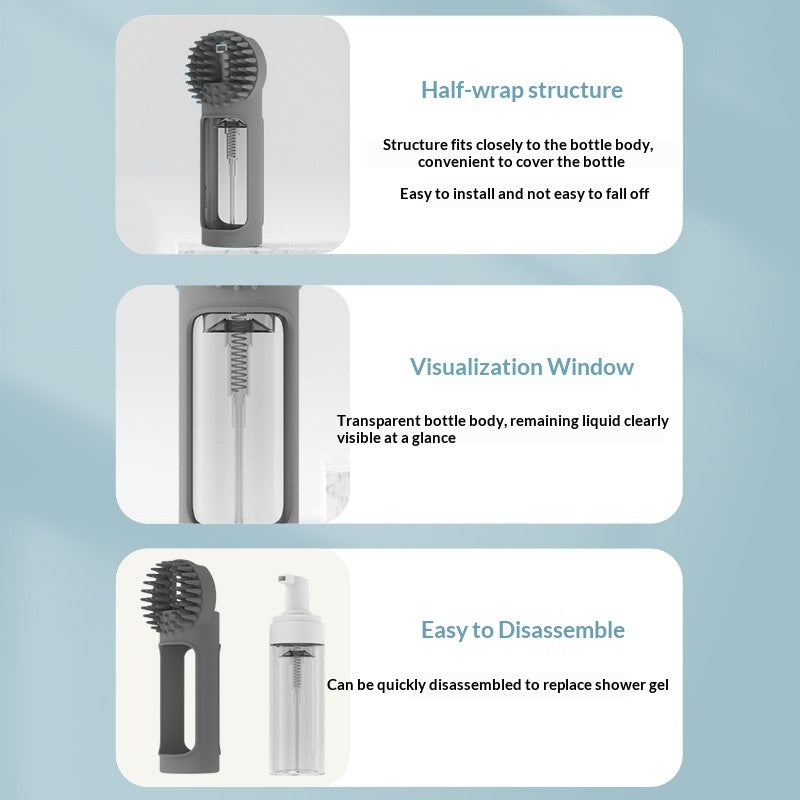 Pet Bath Brush Multifunctional Foam Bath Integrated Silicone Rubbing Bath Brush Cat And Dog Cleaning Artifact Massage Brush Pets Products