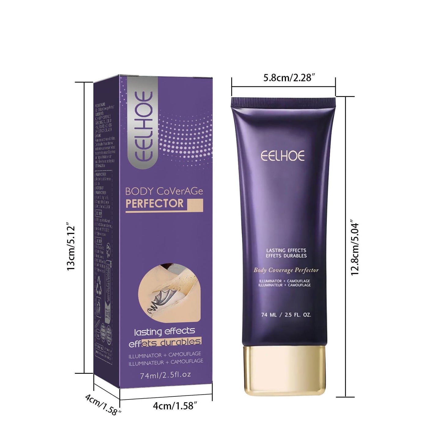 Body Concealer Repair Cream  Ivory White 74ml 1 Box