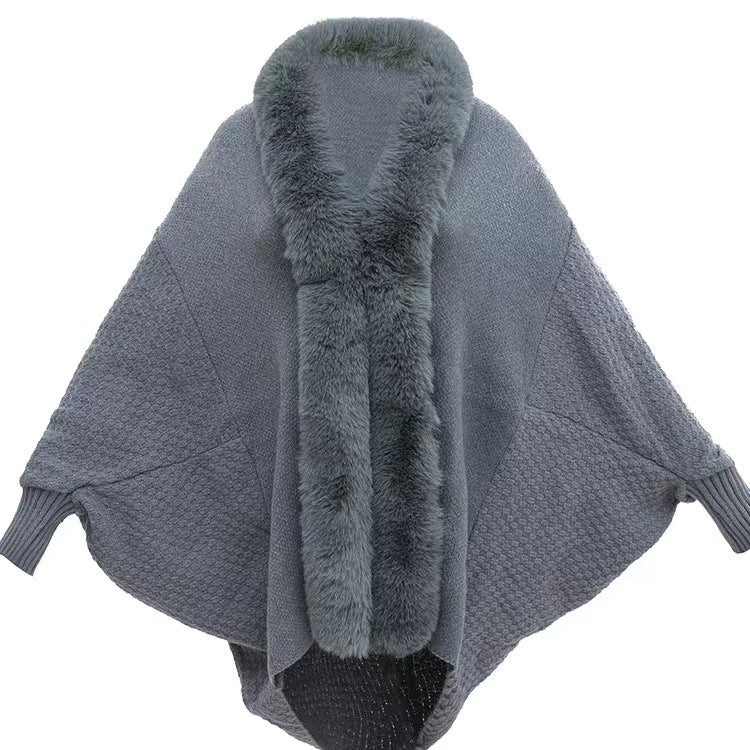 New Fashion Loose Cardigan Shawl Outer Match Cloak Coat Women