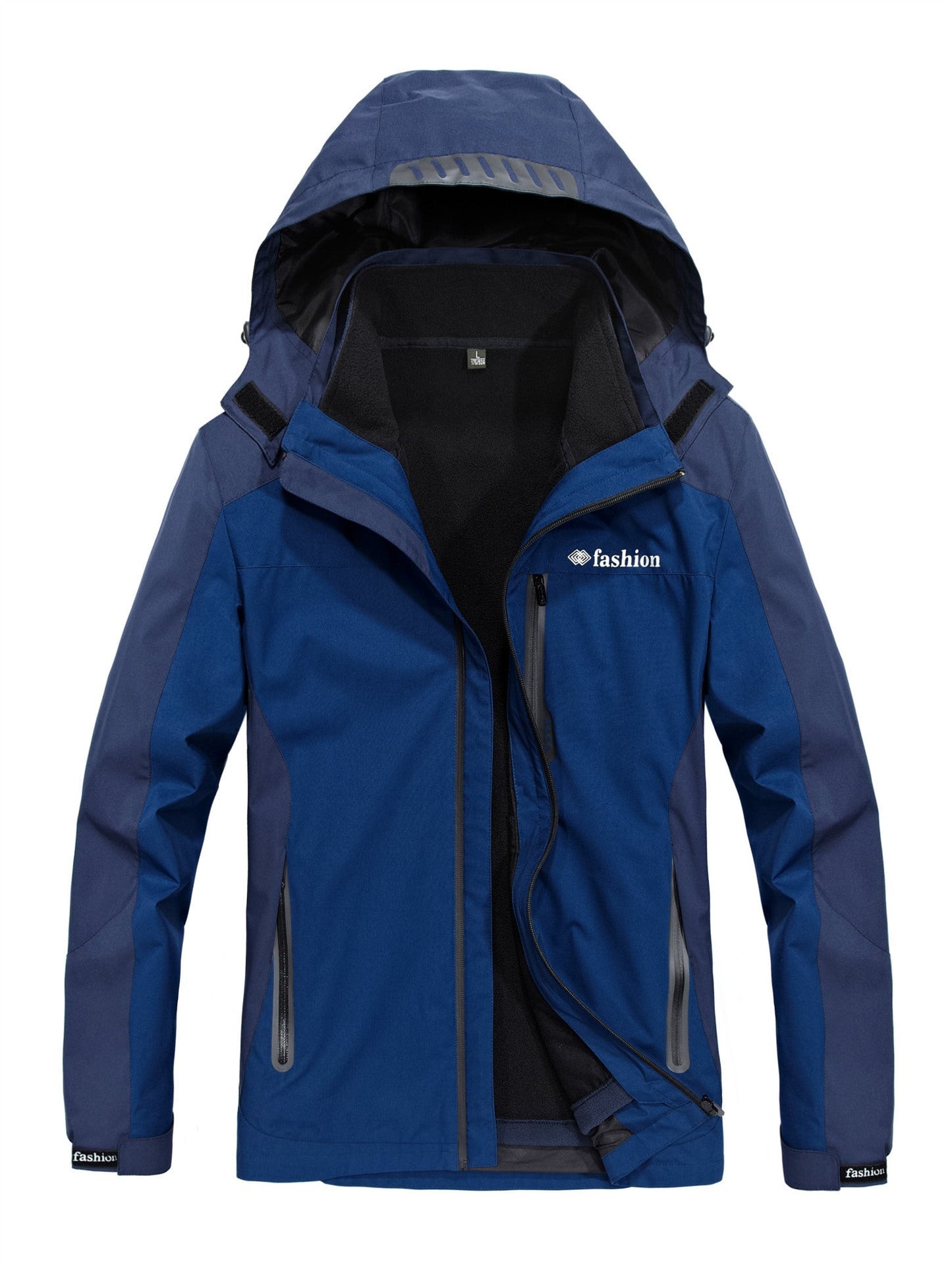 Men's 3-in-1 Outdoor Jacket Set with Windproof Design