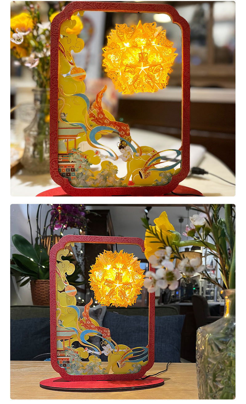Goddess Festival Creative Paper Sculpture Lamp