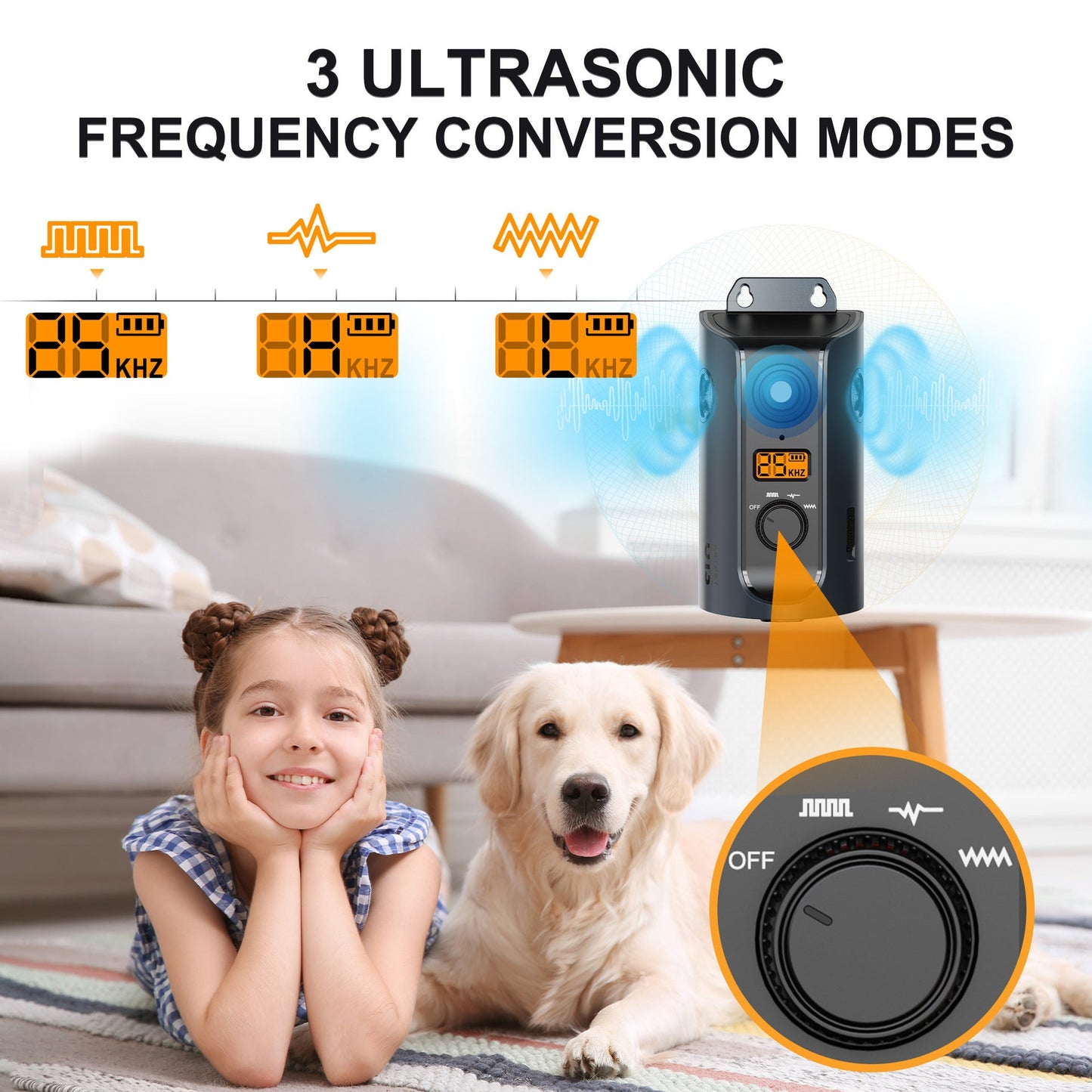 Pet Ultrasound Stoppers Outdoor Intelligent Anti-barking Device