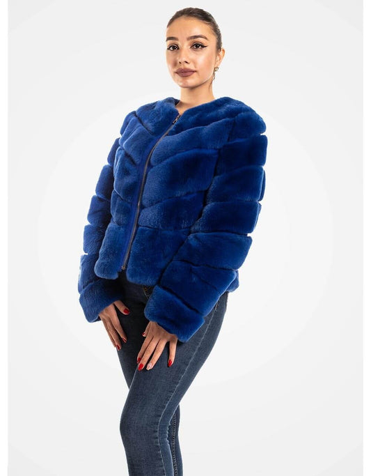 Rex Orylag Fur Coat In Blue