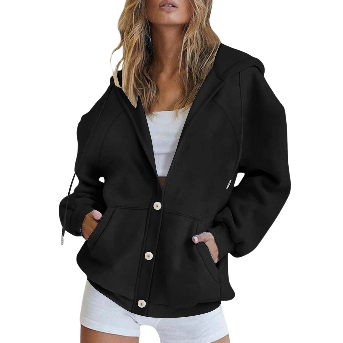 European And American  Fashion Autumn And Winter Jackets Women's Casual Cardigan Sweatshirt Jackets
