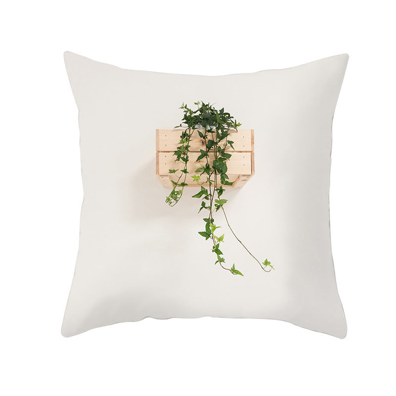 Tropical Plants Pillowcase Decor