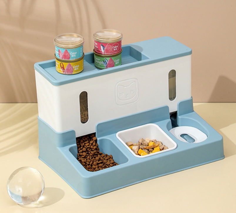 New Model Pet Cat Automatic Water Dispenser Dog Feeder Water Dispenser Combined Dog Pet Supplies