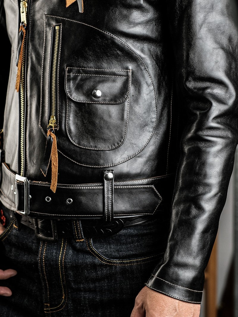 Detachable Fur Collar And Belt Fully Equipped Men's Jacket