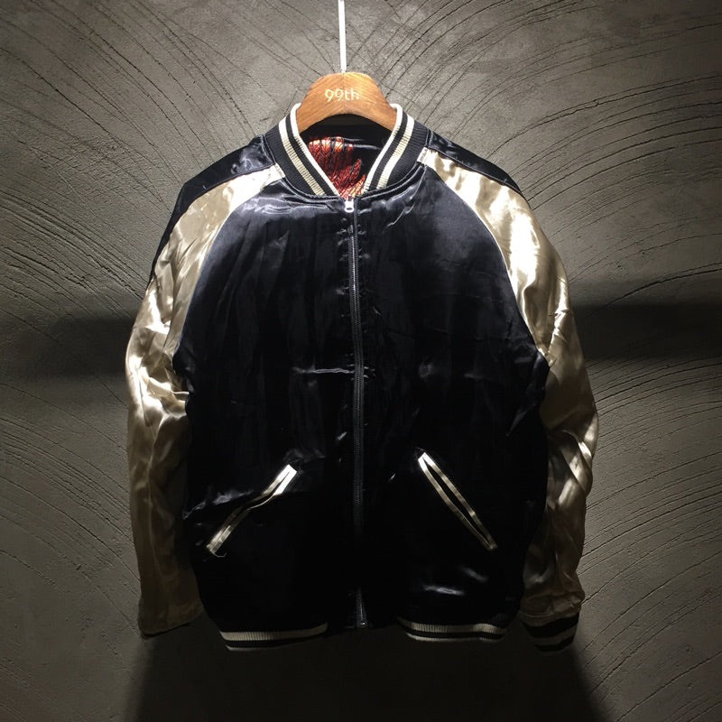Men's Double-Sided Embroidered Jacket with Four Gods
