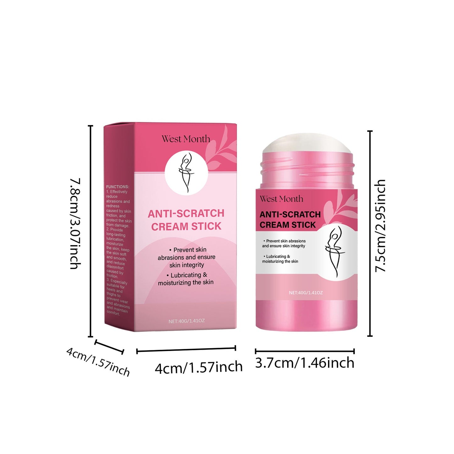 Body Anti Scratch Moisturizing Stick 40g 1 Box