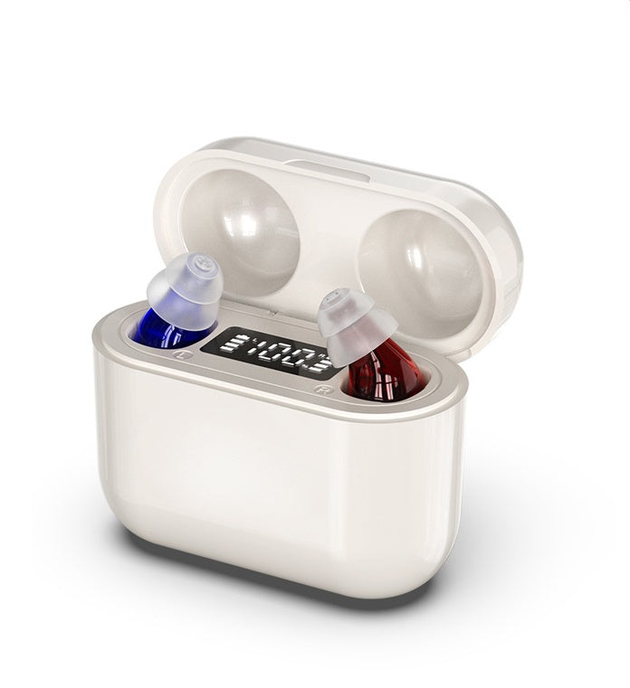 Rechargeable digital noise reduction hearing aid