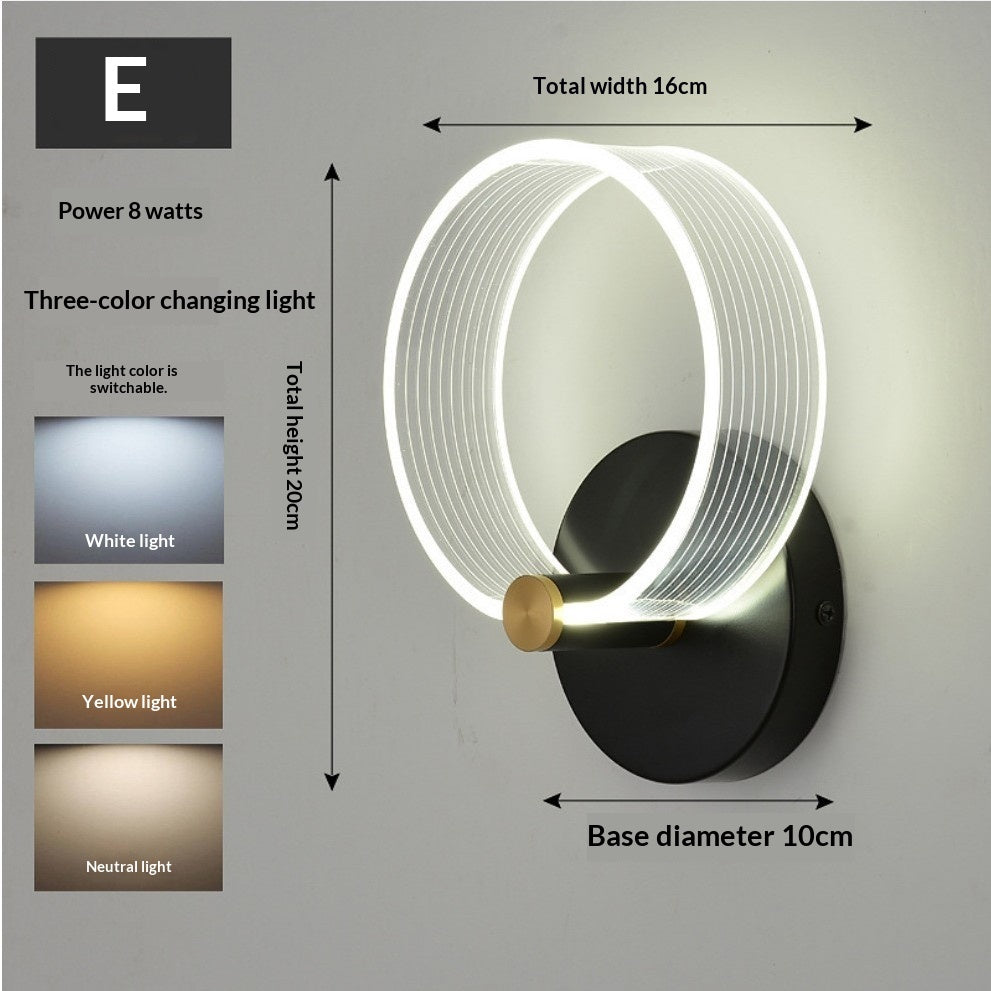 Creative Home Use Wall Bedroom Bedside Lamp