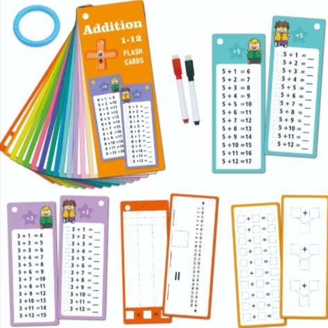 Reusable Math Learning Cards – 15-Piece Set