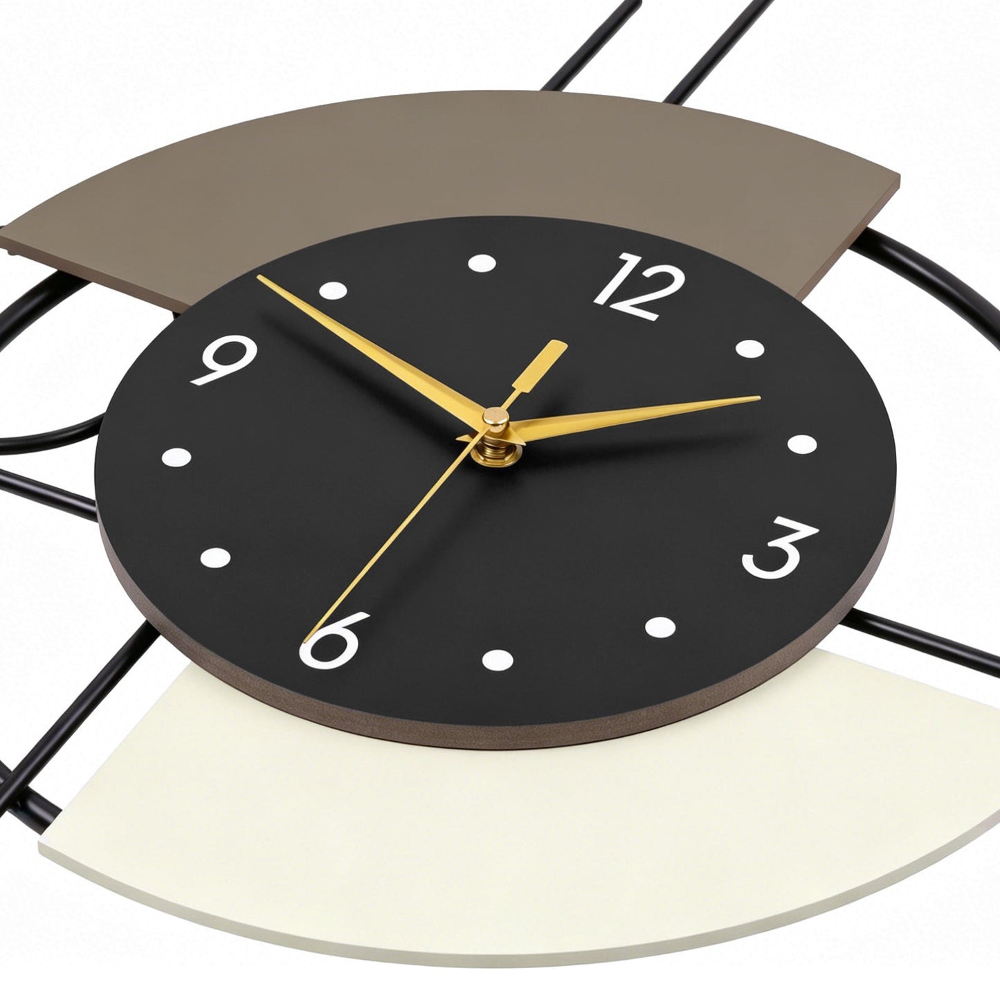 Modern Metal Wall Clock Geometric Decorative Pendulum Home Decor
