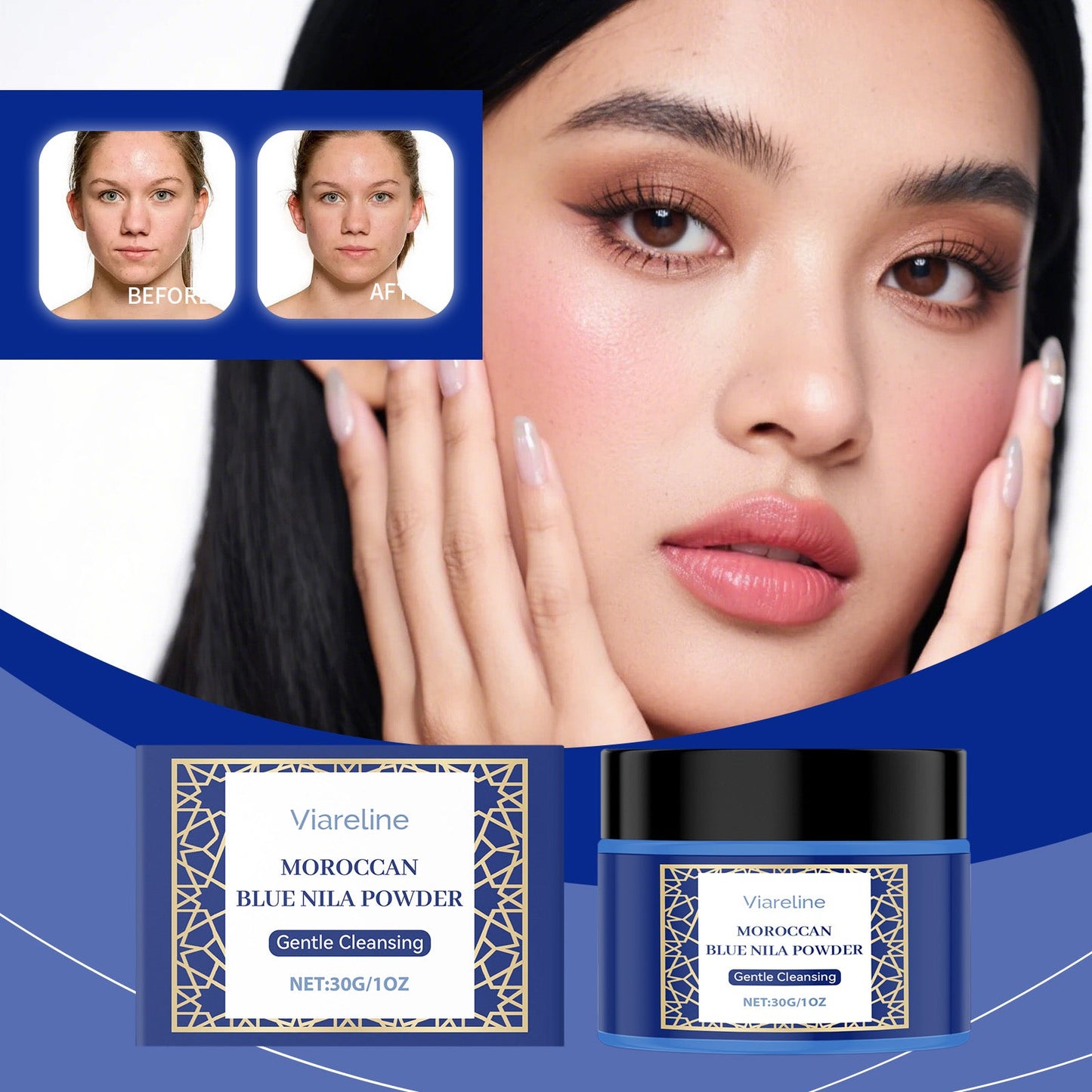Cleaning And Brightening Facial Mask Powder 30g, 1 Box