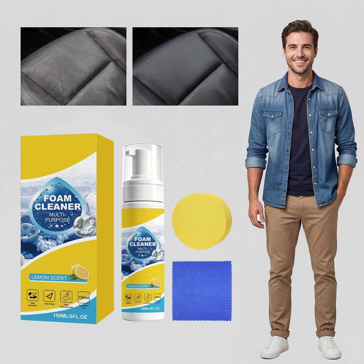 Multi-purpose Foam Cleaning Kit 150ml