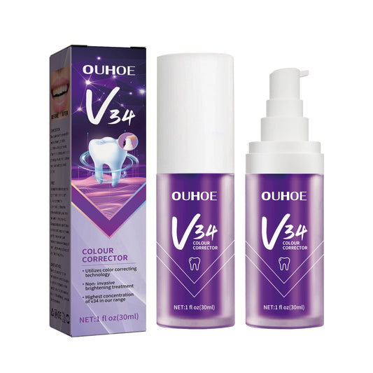 V34 Purple Bright White Toothpaste 30ml  1box