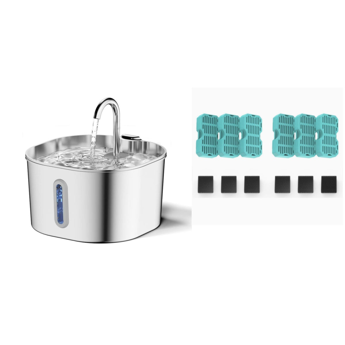 Floral Water Dispenser Dishwasher-safe Quiet Operation
