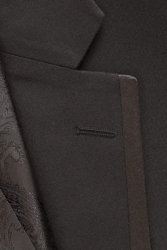 "Edge" Black Tuxedo Jacket Notch (Separates)