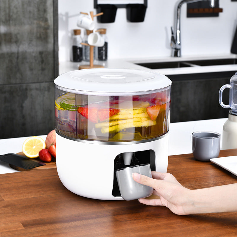 Compartment Rotatable Cold Kettle With Faucet Large Capacity