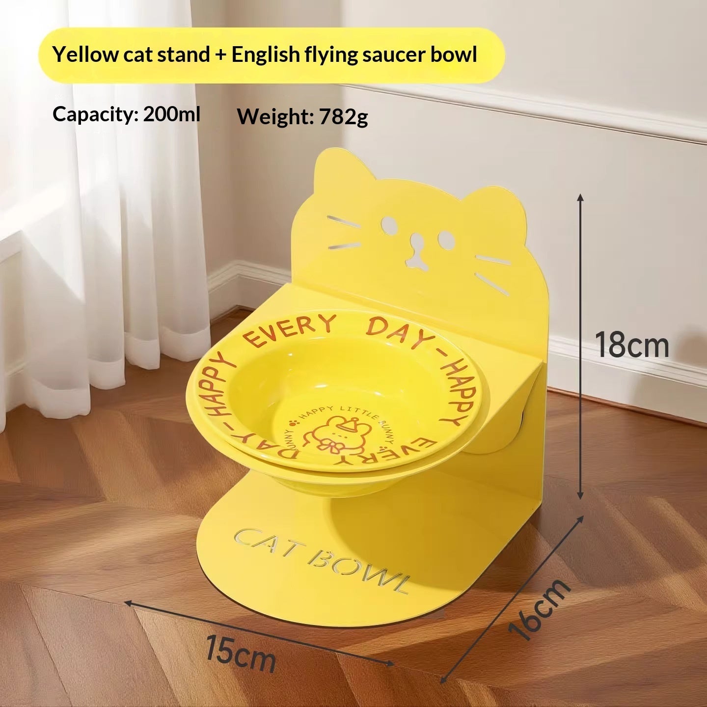 Ceramic Cat Food Cat Magnetic High-legged Cat Bowl Stand Cat Food Bowl Cervical Spine Protection Dog Bowl