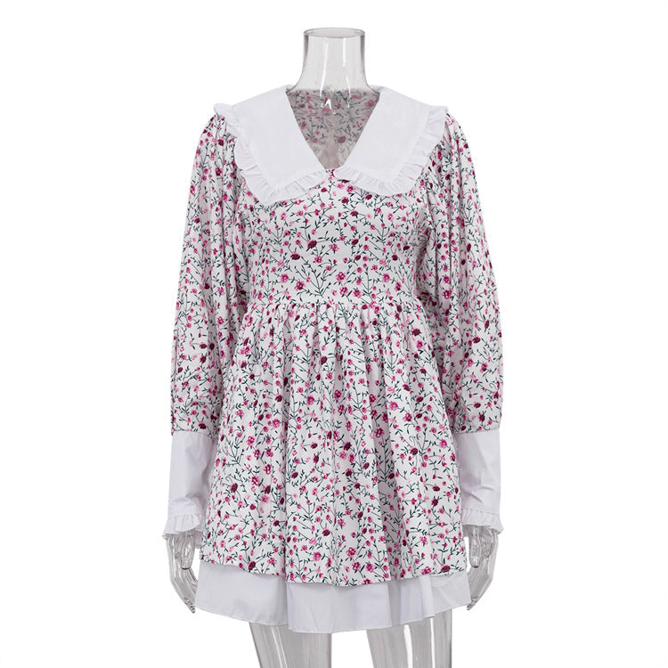 Printed Elegant Short Dress For Women
