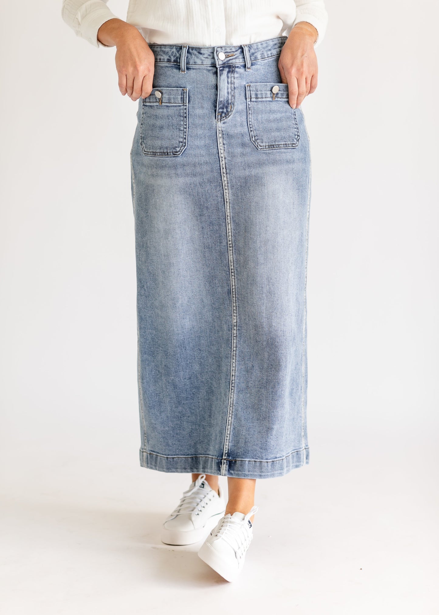 Elin Front Pocket Maxi Skirt - FINAL SALE