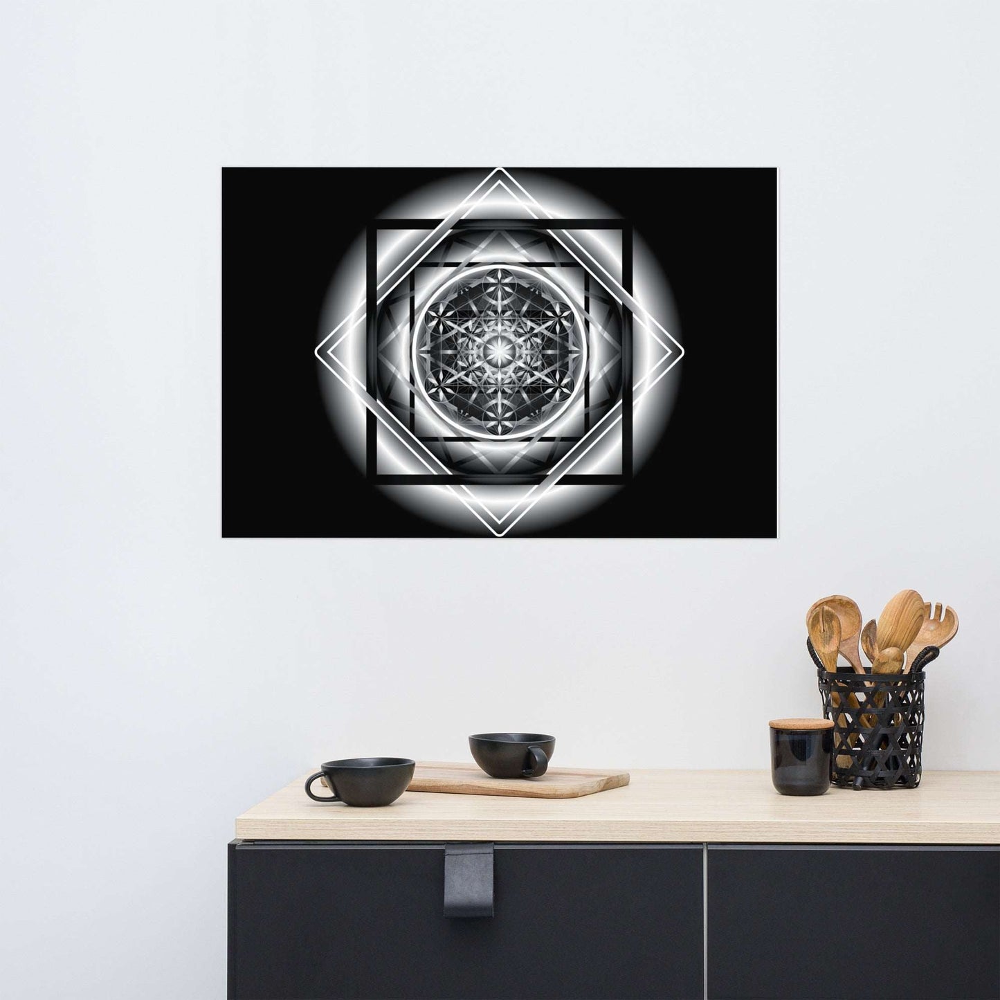 Melchizedek | Black & White Poster