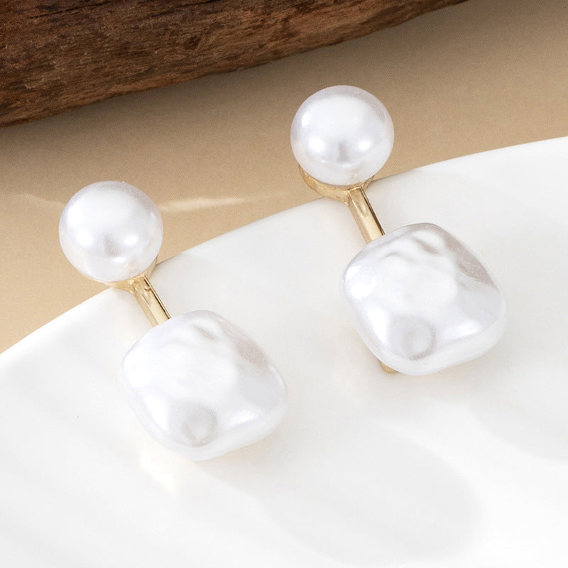 Simple French Irregular Ear Studs Korean Girl