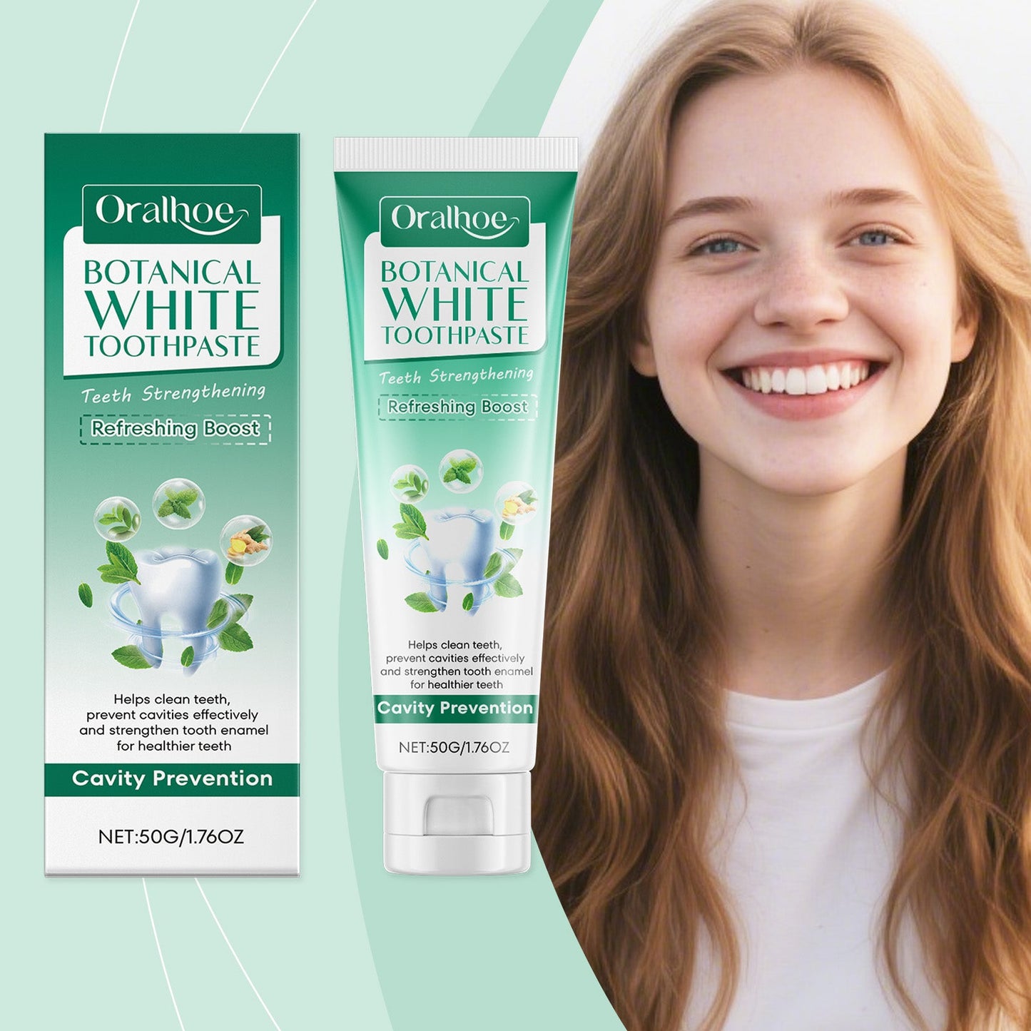 Plant Whitening Toothpaste 50g-box