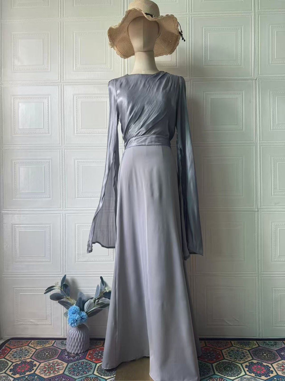 Polyester Long Sleeve Dress Dress Women