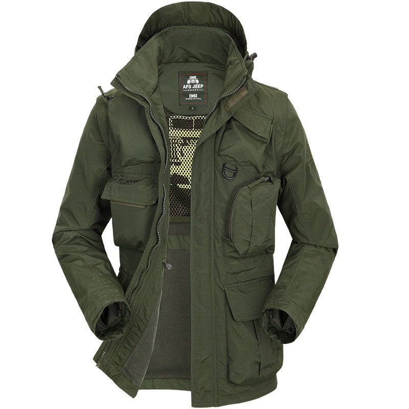Men's Tactical Jacket with Removable Sleeves (Fall/Winter)