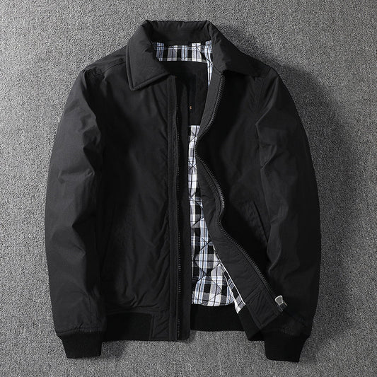 Thickened Tooling Jacket Cotton-padded Jacket Middle-aged Men's Clothin