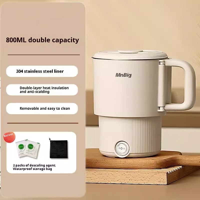 Bige All-steel Folding Kettle Travel Business Traveling Portable Electric Kettle Stainless Steel Mini Household Electric Heating Cup