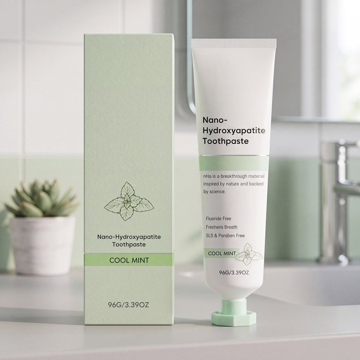 Refreshing Mint Toothpaste 96g  1box