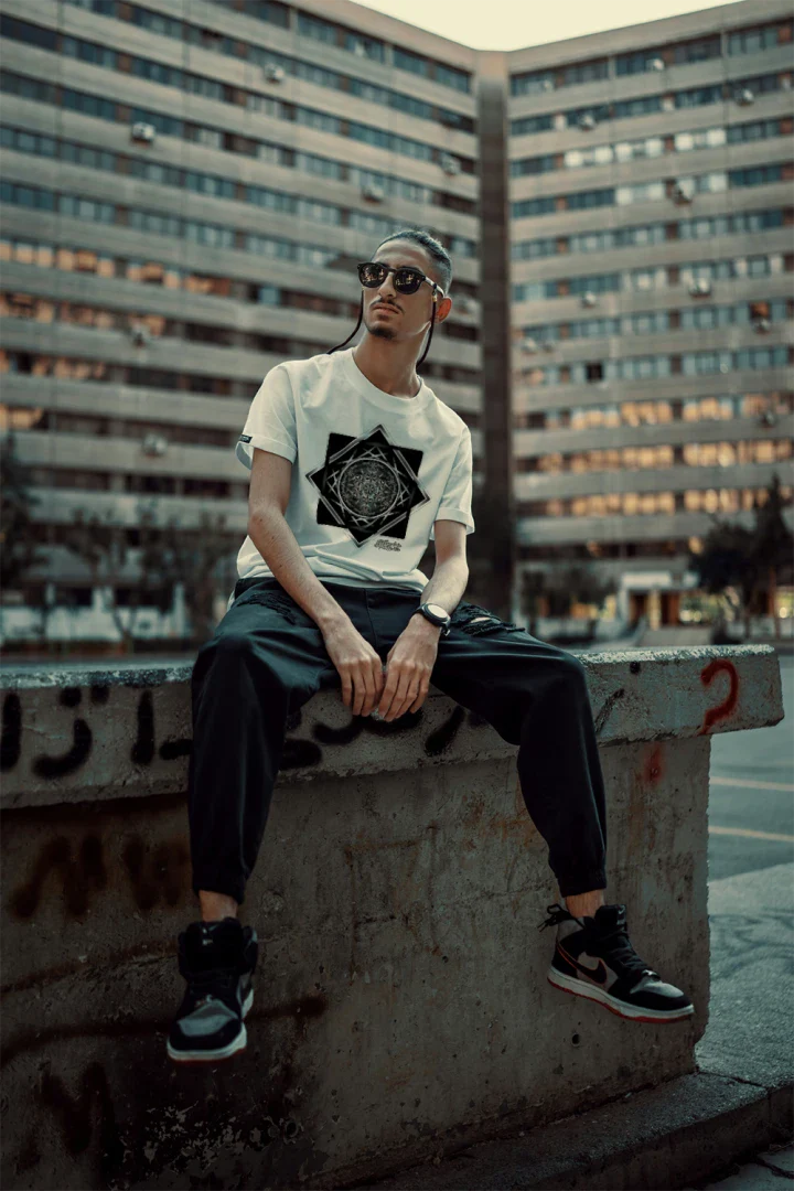 Mystic Drop | Melchizedek Sigil Tee | Black & White Edition