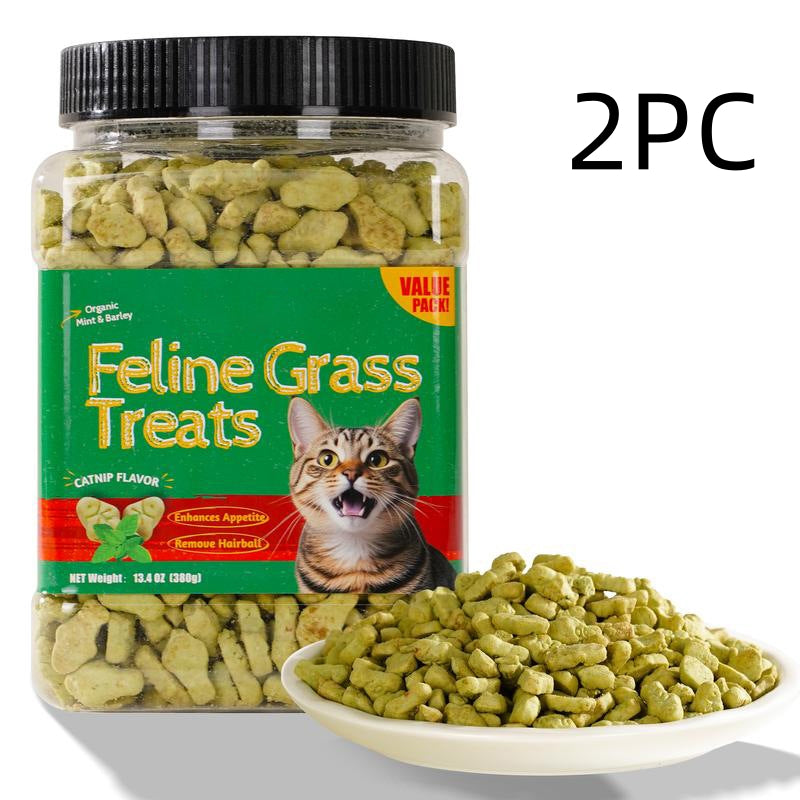 Cat Grass Biscuits Snacks And Pet Health Supplements
