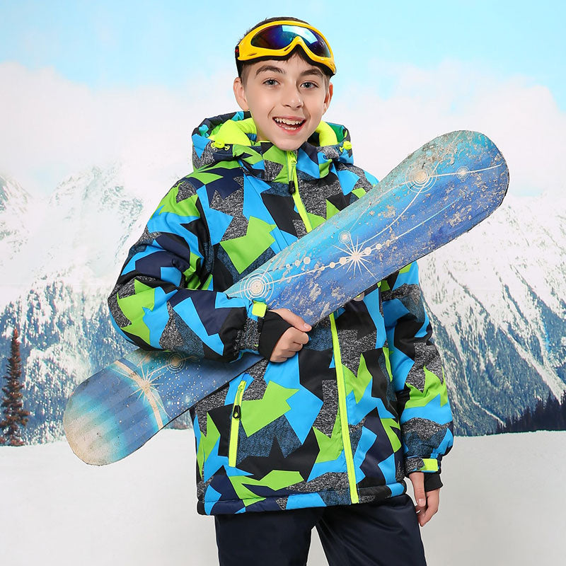 Boys' Ski Suit Set 2016 Windproof Outdoor Jacket