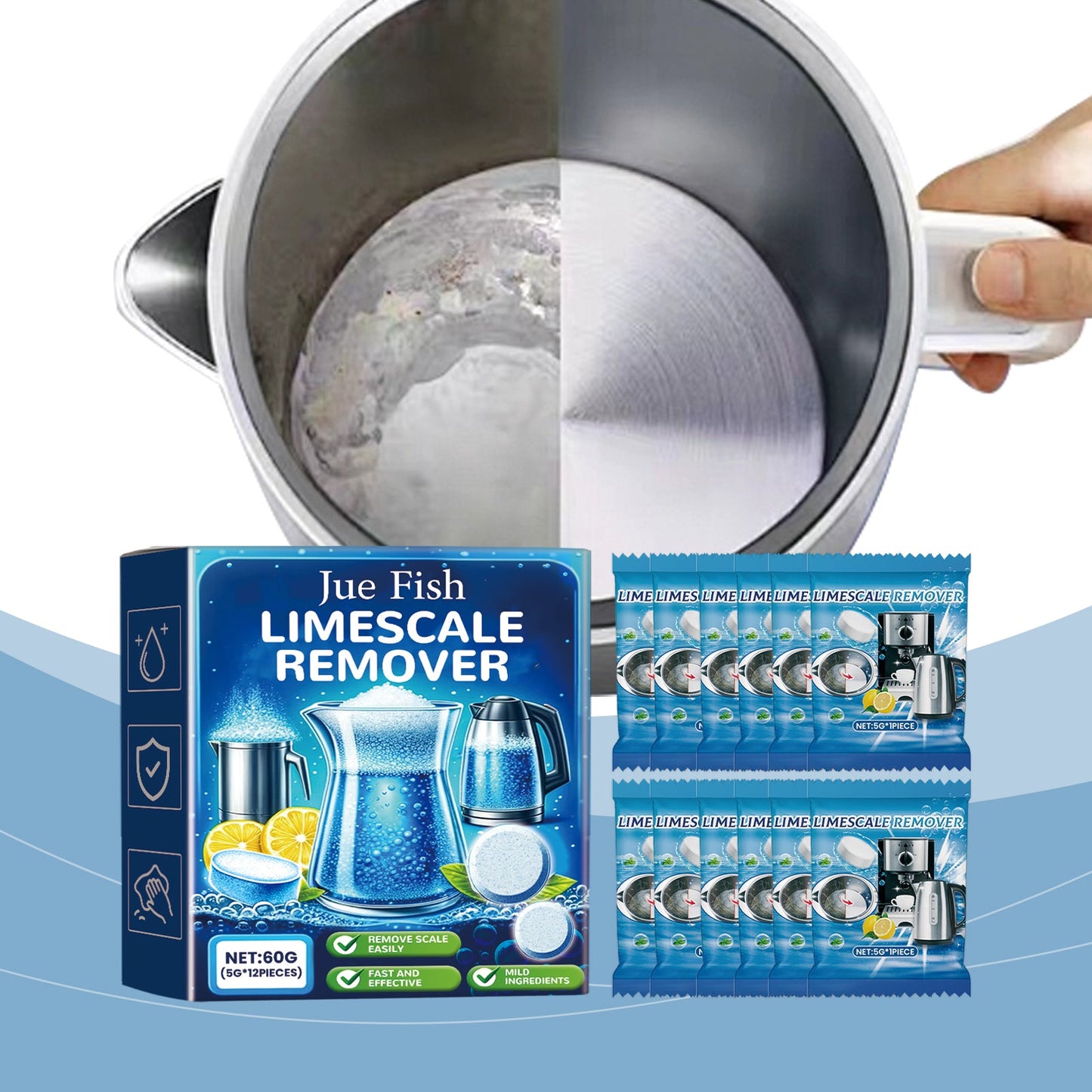Scale Cleaning Effervescent Tablets