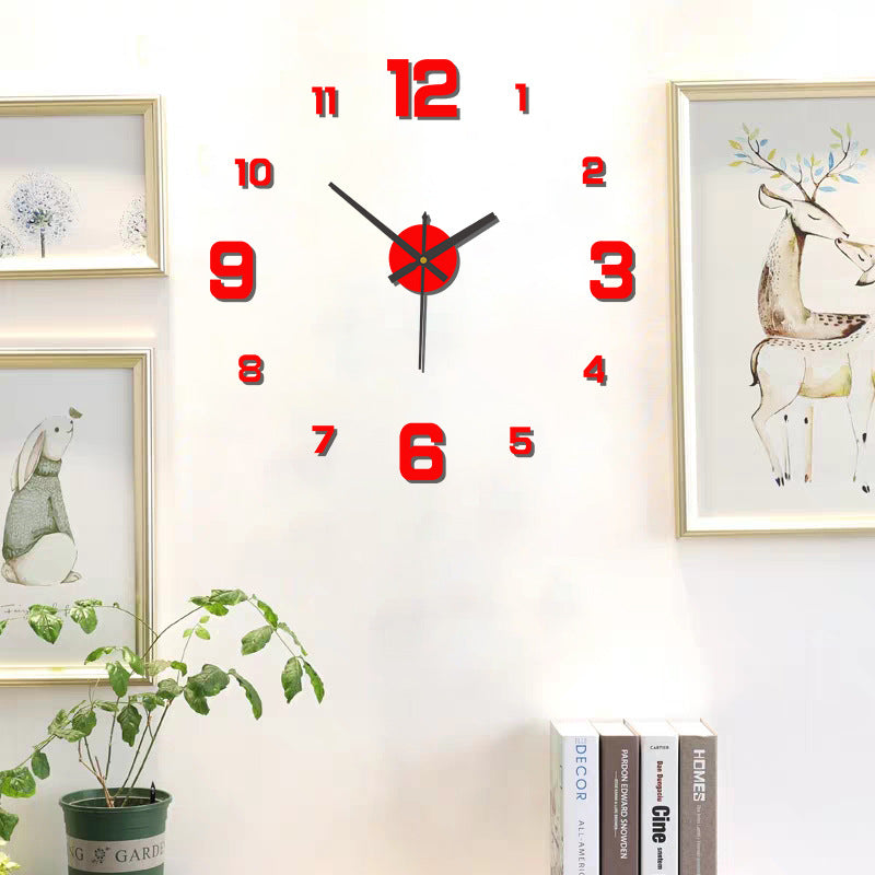Creative Digital Luminous Clock Personal Household Diy Wall Clock
