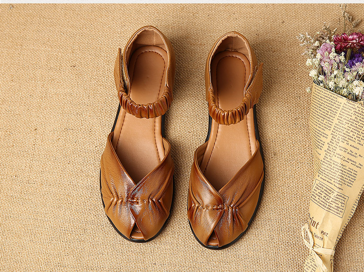 Breathable Ethnic Style Peep-Toe Women's Sandals