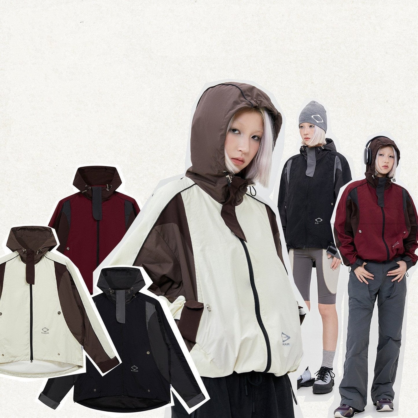 Outdoor Waterproof Multicolor Jacket for Men and Women
