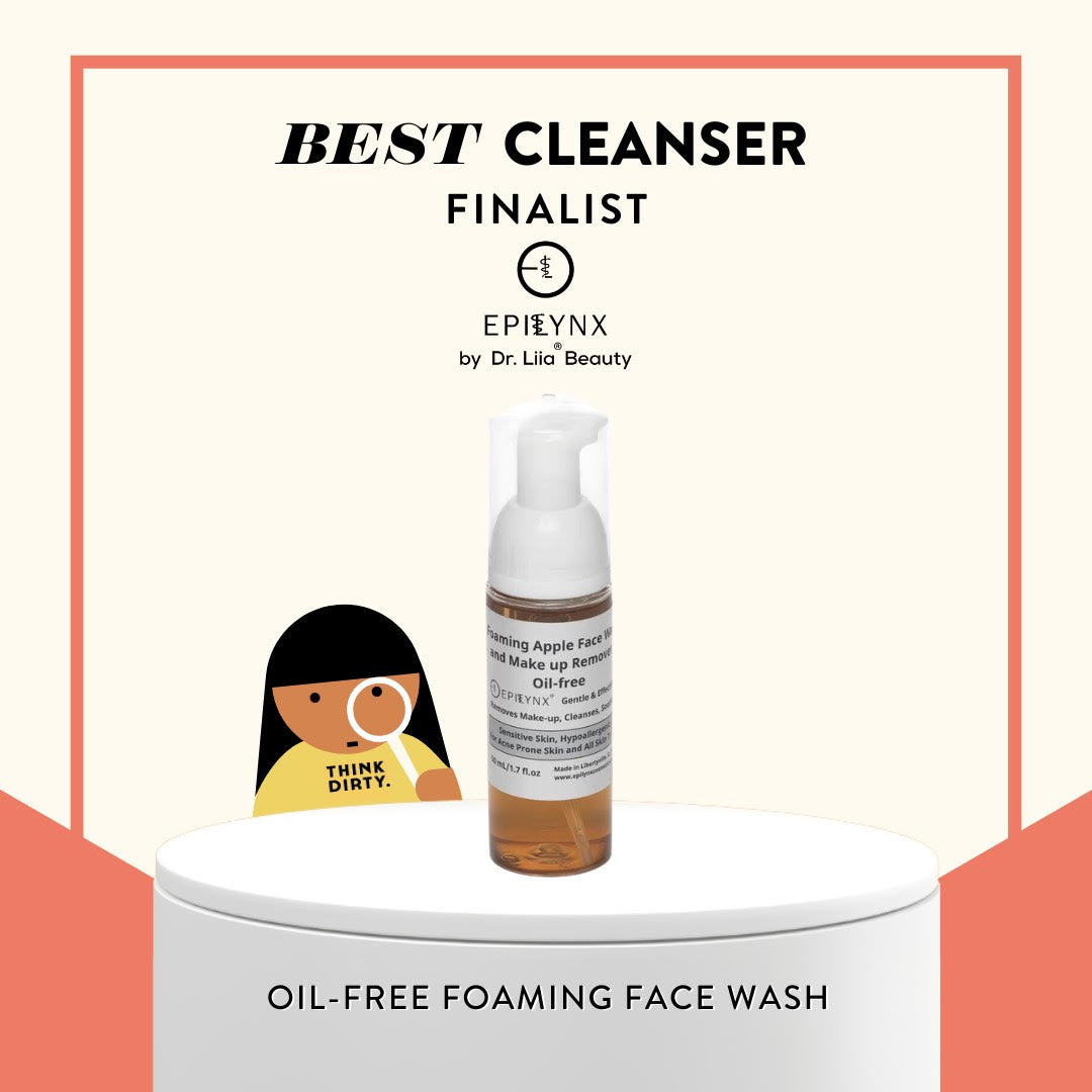Gentle, Oil-Free Foaming Apple Cleanser for Sensitive & Acne-Prone Skin | Vegan, allergen-friendly, sulfate & paraben free | Purifying, hydrating face wash for all skin types