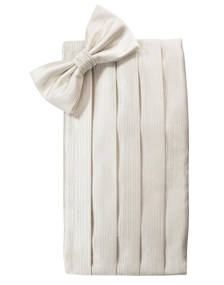 Faille Silk Cummerbund & Bow Tie Set