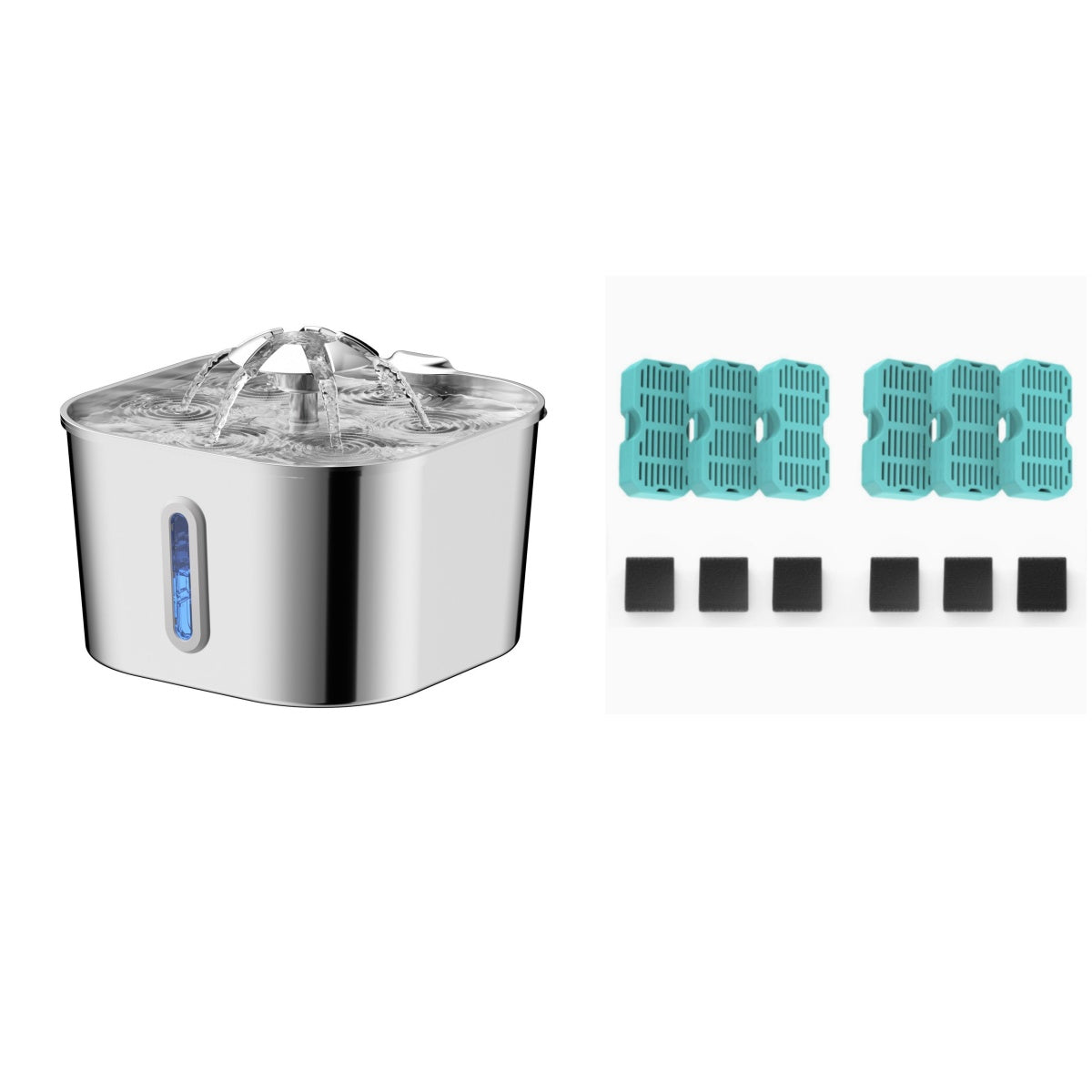 Floral Water Dispenser Dishwasher-safe Quiet Operation