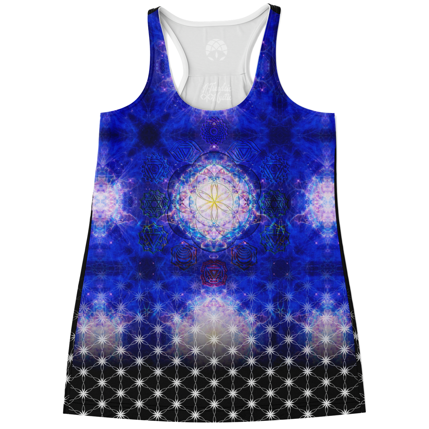 Intrinsic Starseed Flowy Racerback Tank Top | Cosmic Geometry Edition
