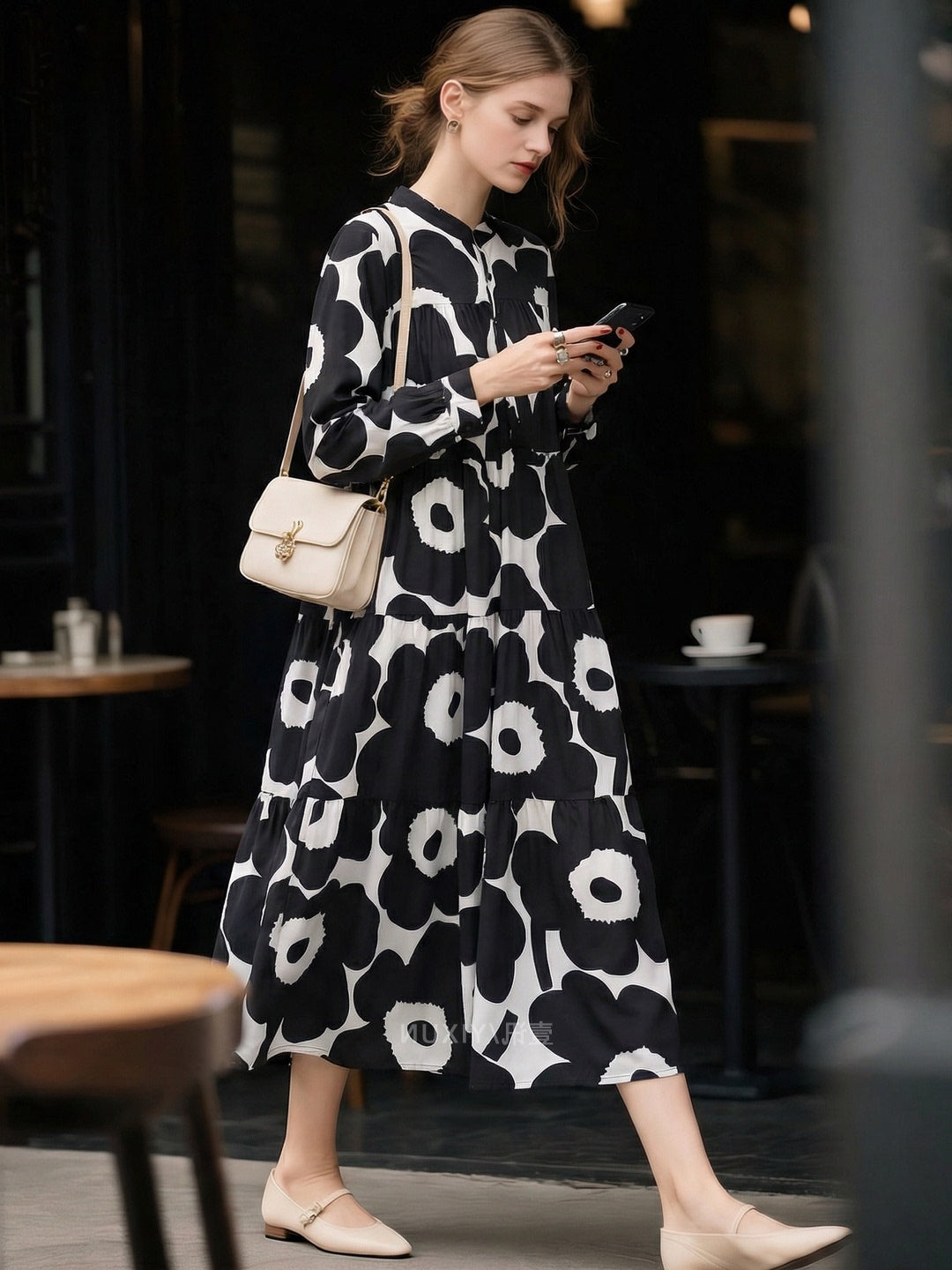 Versatile Designer-print Dress For Women
