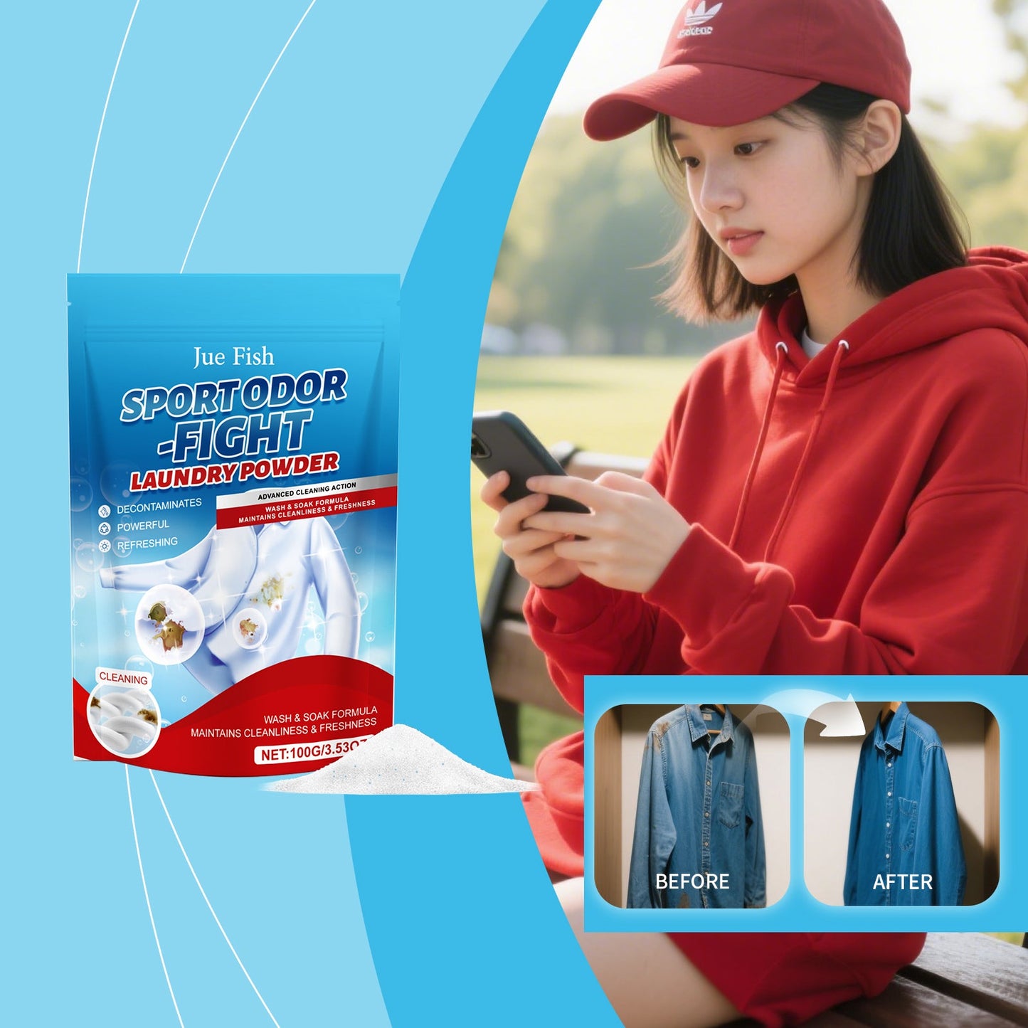 Clothing Cleaning Powder 1 0 0g1bag